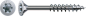 Preview: SPAX Edelstahlschraube, 4 x 45 mm, 100 Stück, Teilgewinde, Senkkopf, T-STAR plus T20, 4CUT, Edelstahl rostfrei A2, 4197000400457